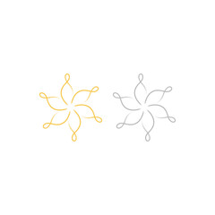 Obraz premium Luxury Moroccan Ornamental Sign Symbol Logo Vector