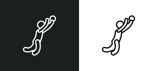 brazilian outline icon in white and black colors. brazilian flat vector icon from sports collection for web, mobile apps and ui.