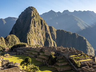 Ruinas de Machu Picchu en el Valle Sagrado, Cuzco, Cusco, Peru