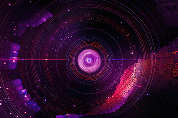 Obraz premium Etheric Connections. Generative AI