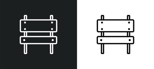 rectangle and arrow outline icon in white and black colors. rectangle and arrow flat vector icon from signs collection for web, mobile apps ui.