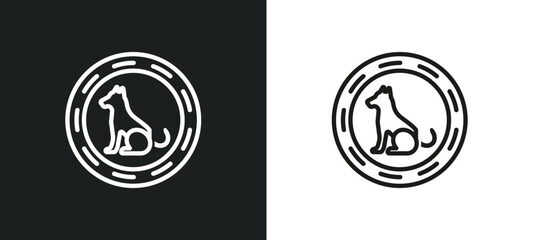 pet outline icon in white and black colors. pet flat vector icon from signs collection for web, mobile apps and ui.