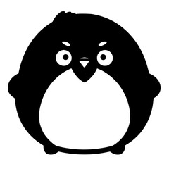Fototapeta premium Penguin outline, penguin Vector, Penguin illustration Outline ,drawing of penguin, Penguin
