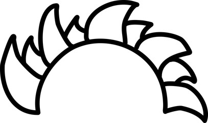 hand drawn sun icons