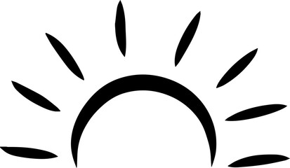 hand drawn sun icons