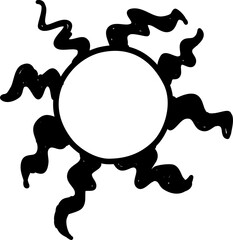 hand drawn sun icons
