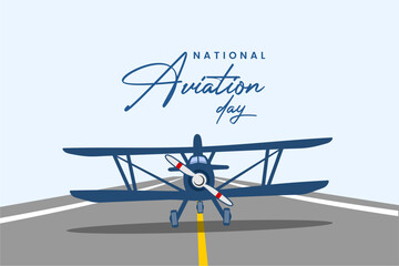 National Aviation Day, background template Holiday concept