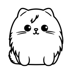 cat, Cat outline vector, World cat day, International cat day, Cat silhouette illustration