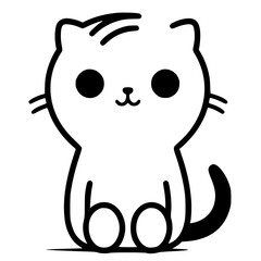 cat, Cat outline vector, World cat day, International cat day, Cat silhouette illustration