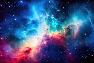 Obraz na płótnie Canvas Captivating Orion Nebula and Sparkling Stars. Generative AI