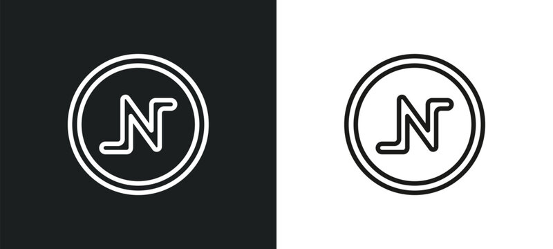 nihilism outline icon in white and black colors. nihilism flat vector icon from religion collection for web, mobile apps and ui.