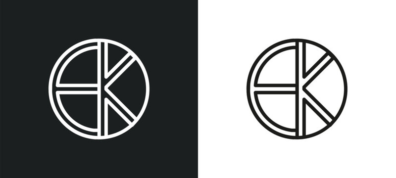 eckankar outline icon in white and black colors. eckankar flat vector icon from religion collection for web, mobile apps and ui.