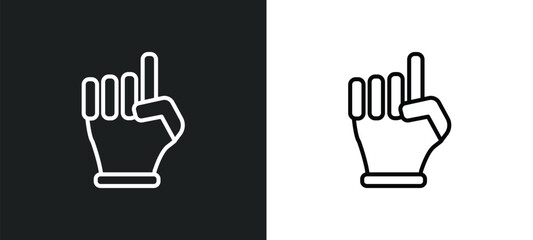 Fototapeta premium one god outline icon in white and black colors. one god flat vector icon from religion collection for web, mobile apps and ui.