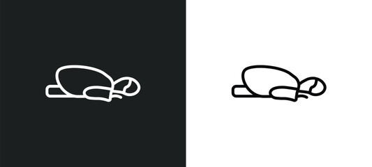 salah outline icon in white and black colors. salah flat vector icon from religion collection for web, mobile apps and ui.