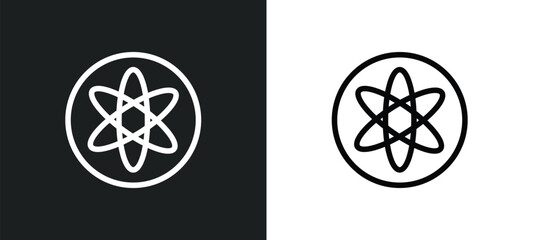 agticism outline icon in white and black colors. agticism flat vector icon from religion collection for web, mobile apps and ui.