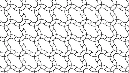 Fototapeta premium Abstract vector seamless pattern and swatches oriental line texture on white background wallpaper geometric diagonal fabric waves set of design elements