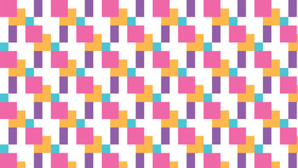 Abstract vector seamless pattern color and swatches oriental line texture on white background wallpaper geometric diagonal fabric waves set of design elements