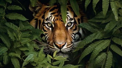 Stoff pro Meter portrait of a tiger HD 8K wallpaper Stock Photographic Image © Ahmad