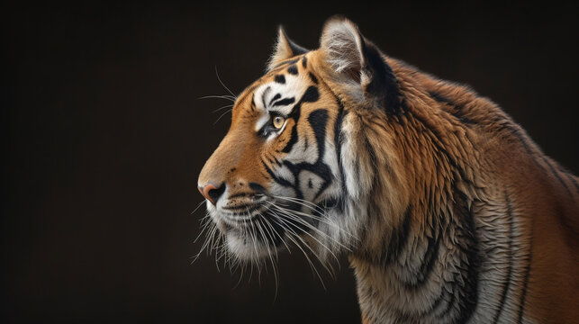 portrait of a tiger  HD 8K wallpaper Stock Photographic Image