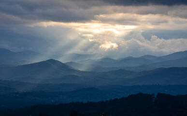 Blue Ridge Mountains at Sunset