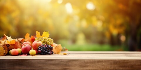 autumn still life with grapes and leaves