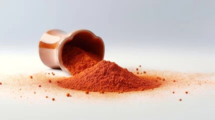 Zelfklevend Fotobehang red chili powder © MaverickMedia