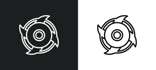 ship engine propeller outline icon in white and black colors. ship engine propeller flat vector icon from nautical collection for web, mobile apps and ui. © Digital Bazaar