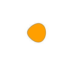egg on white background