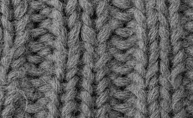 Macro shot of a knitted texture.