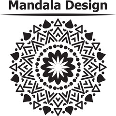 
Gradient color hand drawn mandala design 