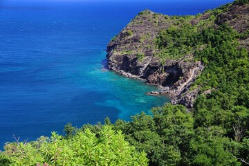 Guadeloupe - Les Saintes islands. Terre de Haut island beautiful landscape.