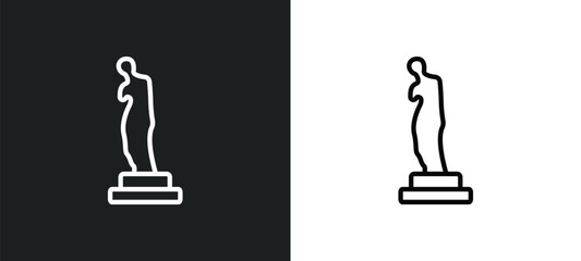 venus de milo outline icon in white and black colors. venus de milo flat vector icon from museum collection for web, mobile apps and ui. © Digital Bazaar