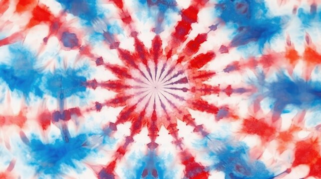 red blue and white tie dye background