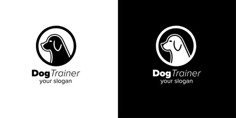 Transform Your Dog's Behavior through Effective Training! Explore Logo Design Templates in Vector Format