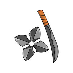 Illustration of shuriken