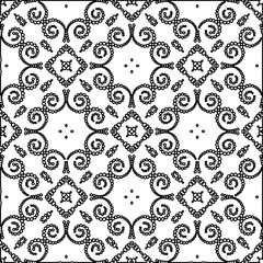 Texture with figures from lines. Black and white pattern for web page, textures, card, poster, fabric, textile. Monochrome graphic repeating design.