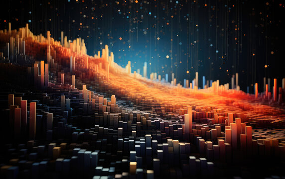 Immerse yourself in a symphony of abstract data, where particles dance and interact, creating a visual harmony that embodies the complexity and beauty of data-driven systems AI Generative