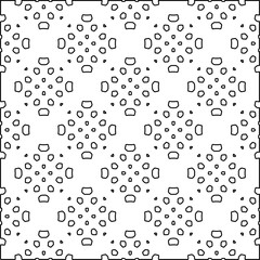 Texture with figures from lines. Black and white pattern for web page, textures, card, poster, fabric, textile. Monochrome graphic repeating design.