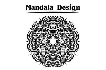 Vector boho mandala in green and pink colors