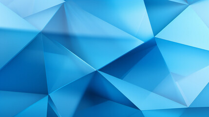 Fototapeta premium Geometric Pattern, Blue with shades and Triangles