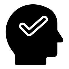 brain glyph icon