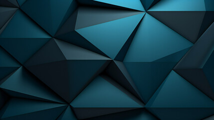 Geometric Pattern, Aqua with shades and Triangles