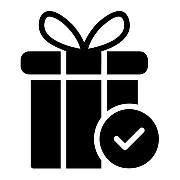 Gift Box Glyph Icon