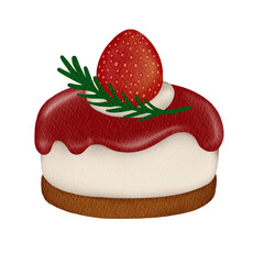 cake with strawberry