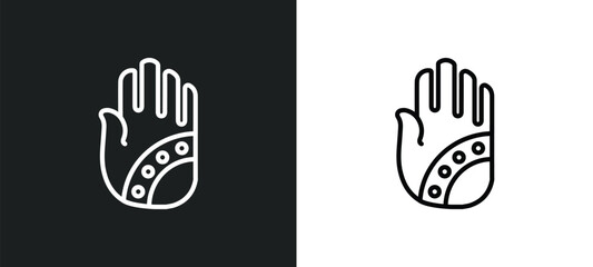 indian vase outline icon in white and black colors. indian vase flat vector icon from india collection for web, mobile apps and ui.