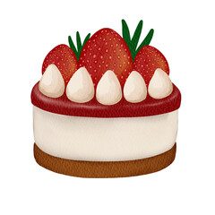 cake with strawberry