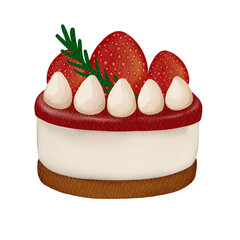 cake with strawberry