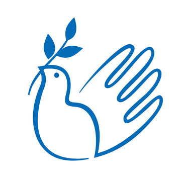 Graceful vector illustration of Dove of Peace, symbolizing harmony, unity. Versatile for creative projects, conveying peace, hope, and positivity.