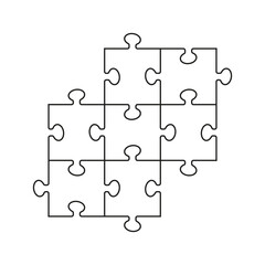 Simple puzzles on a white background.