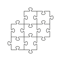 Simple puzzles on a white background.